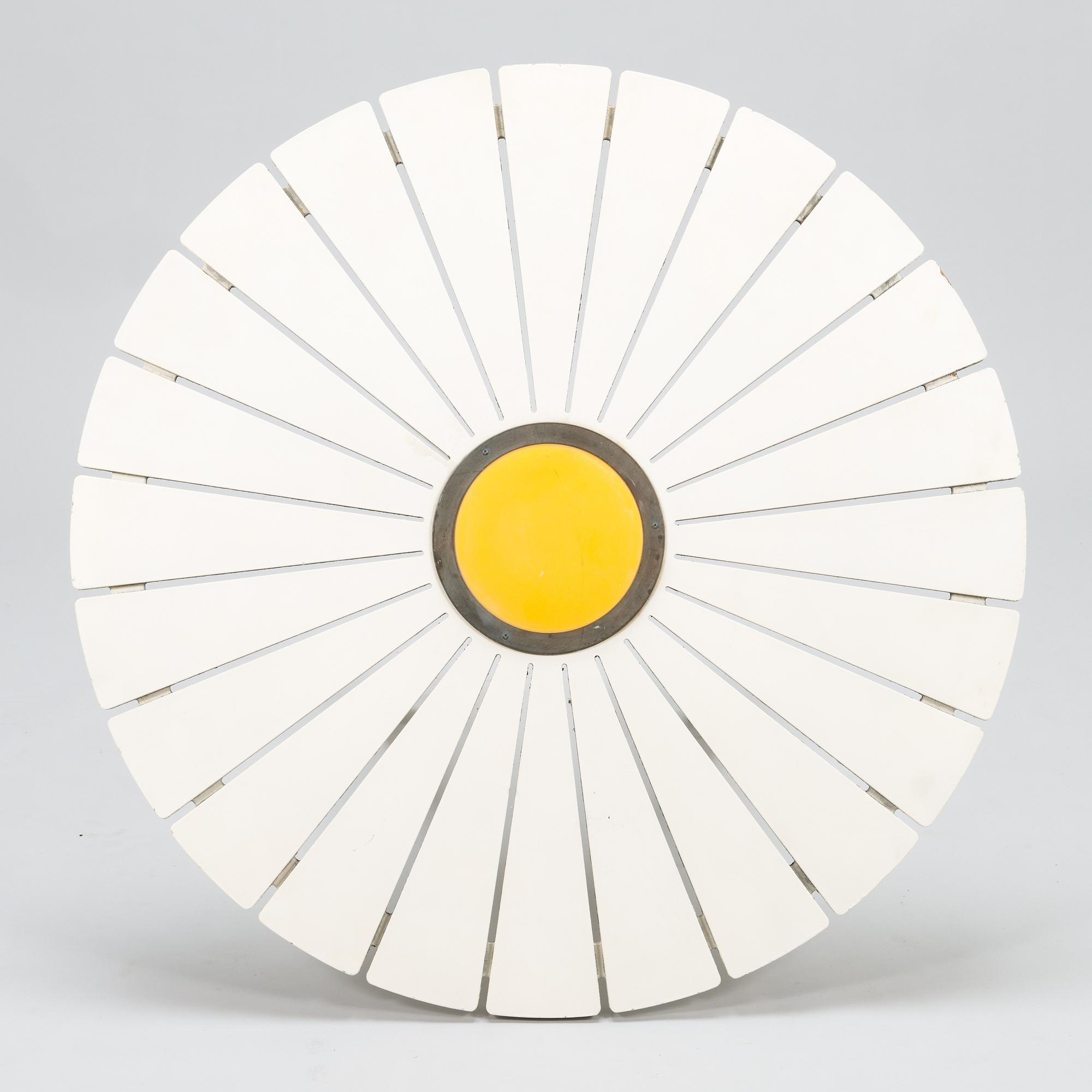 ALVAR AALTO, a late 20th century 'Aurinko' (Sun-series), garden table for Artek.