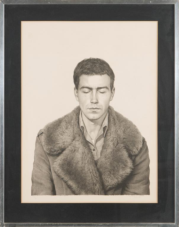 Claudio Bravo, "Fur Coat Front" (1976).