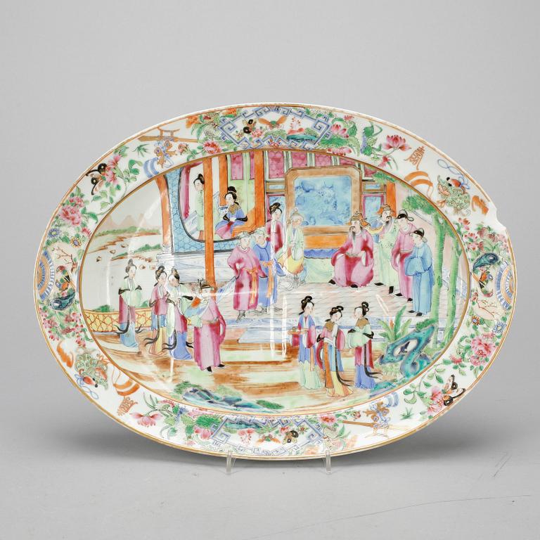 FAT, porslin, Kanton, Kina, 1800-tal.