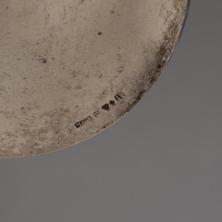 LJUSSTAKAR, ett par, silver, MGAB, Uppsala, 1959.
