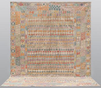 A carpet, Kilim, ca 390 x 314 cm.