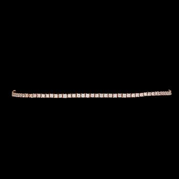 1076. ARMBAND, briljantslipade diamanter, tot. ca 1.50 ct.