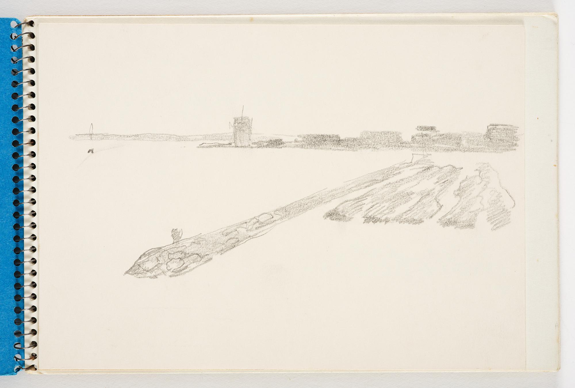 Lotte Laserstein, 3 skissböcker med blyertsteckningar.