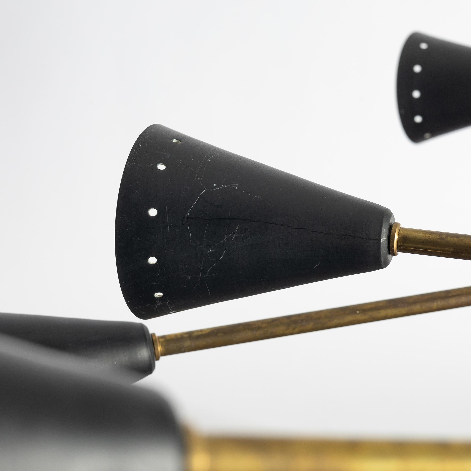 Taklampa, Sputnikmodell, Italien, 1900-talets andra hälft.