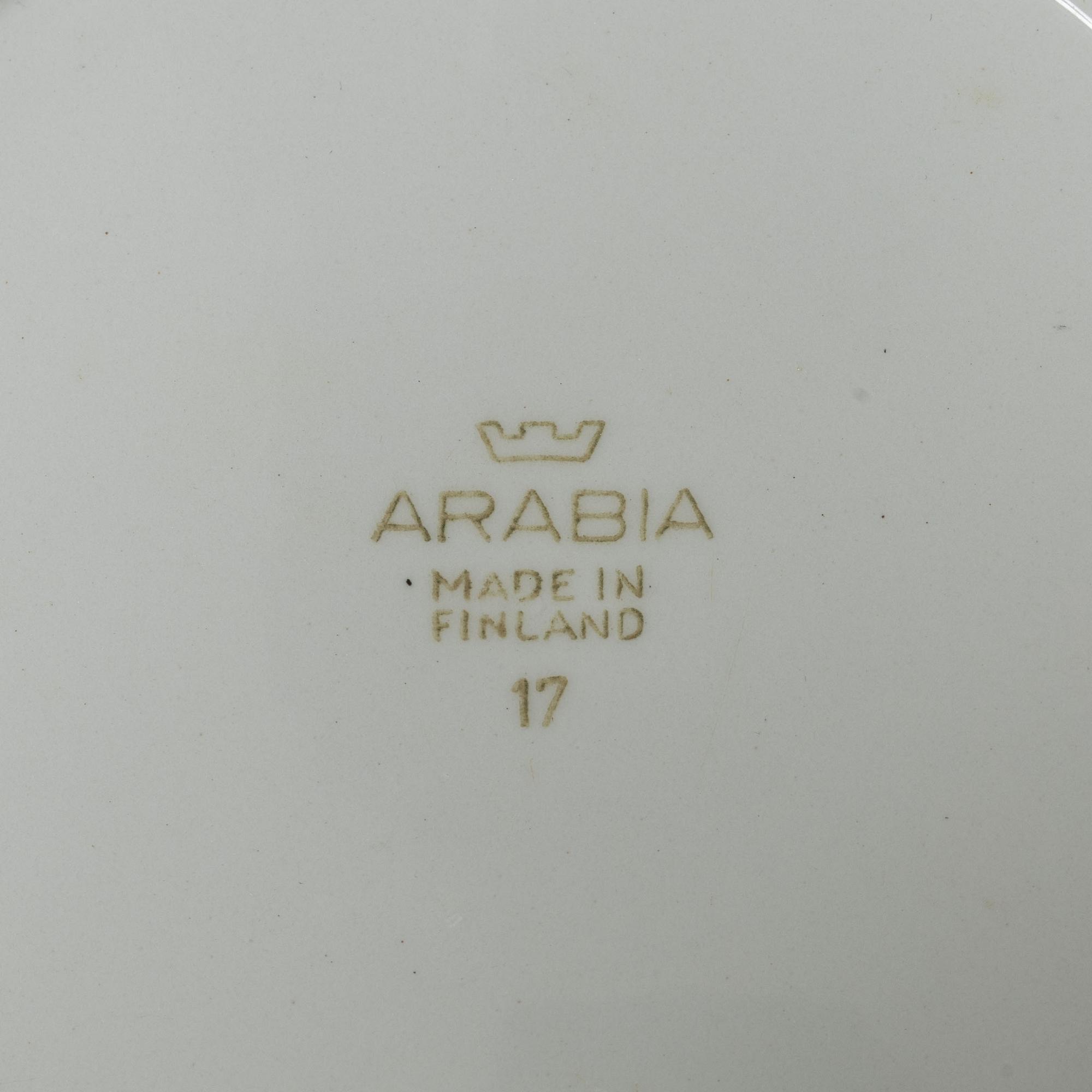 A Moomin porcelain plate, Arabia, Finland, late 1950s.