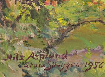 NILS ASPLUND, oil on canvas, signed and dated  1956.