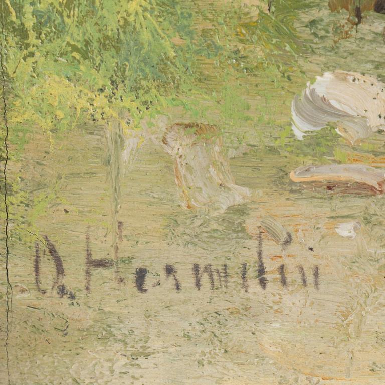 OLOF HERMELIN, oil on canvas, signed.
