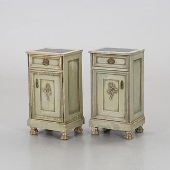 a pair of bedside table, 20th century,.