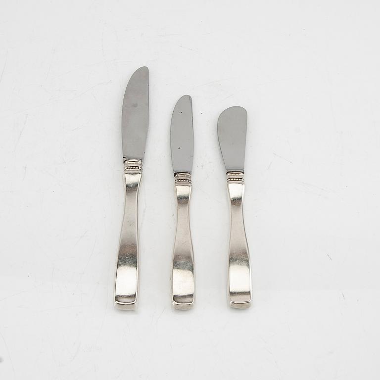Cutlery 112 pieces "Uppsala" silver MGAB 1959-1989.