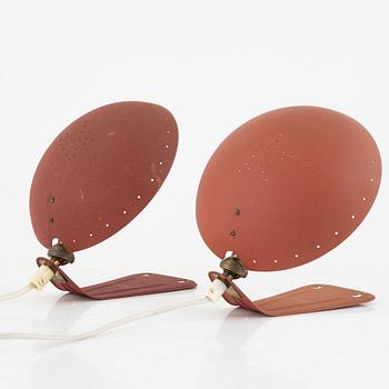 Vägglampor, ett par, Swedish Modern, 1940-tal.