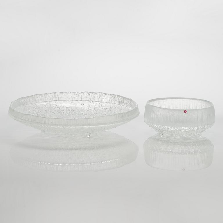 Tapio Wirkkala, an 'Ultima Thule' 14-piece glassware set for Iittala. Designed in 1968.