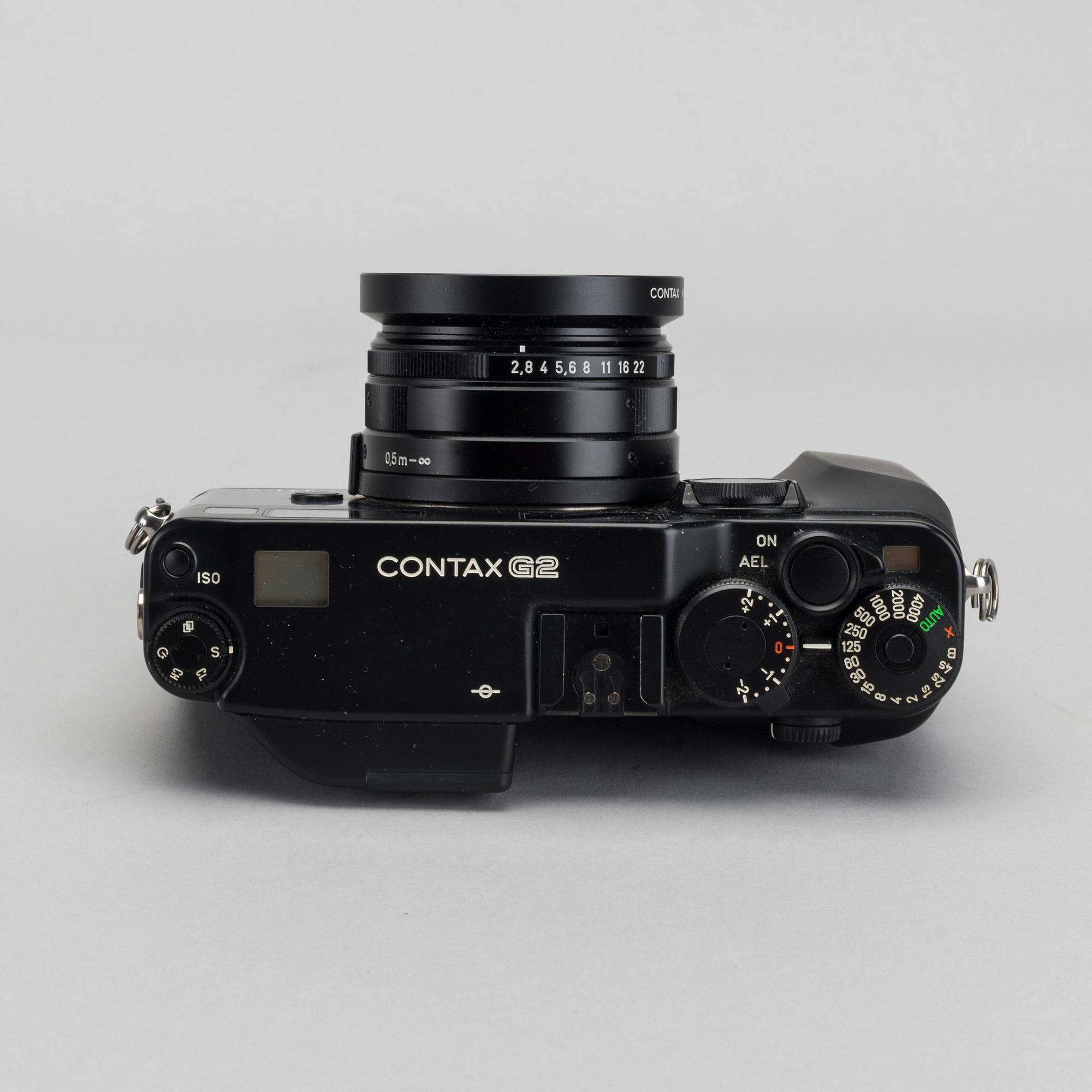 CONTAX g2 ブラック +45mm Contax G2 Black 35mm Rangefinder Camera with Carl Zeiss 45mm f/2