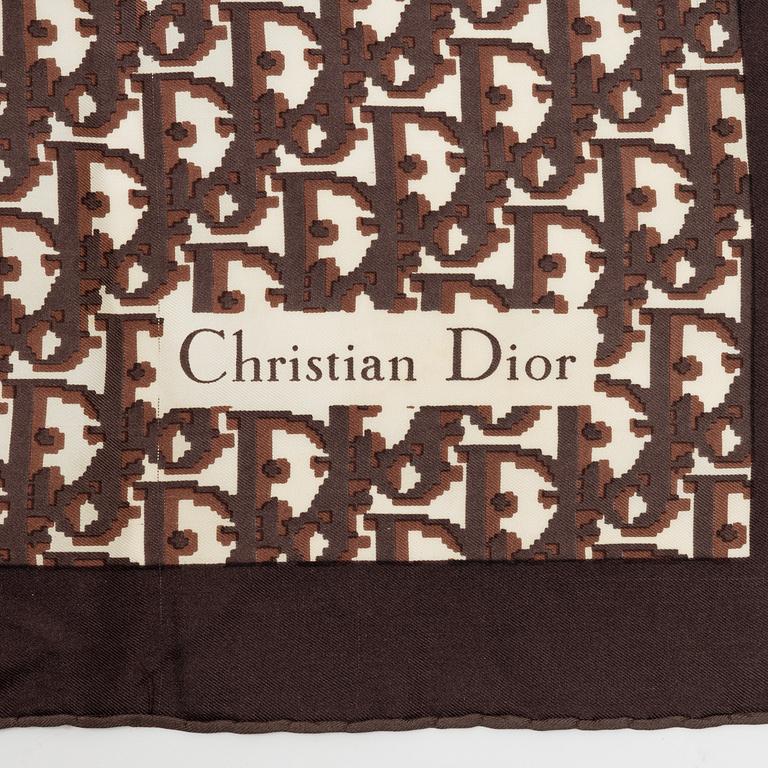 Christian Dior, a silk scarf.