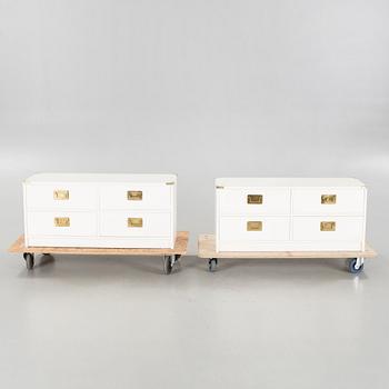 Two chest of drawers second half of the 20th century.