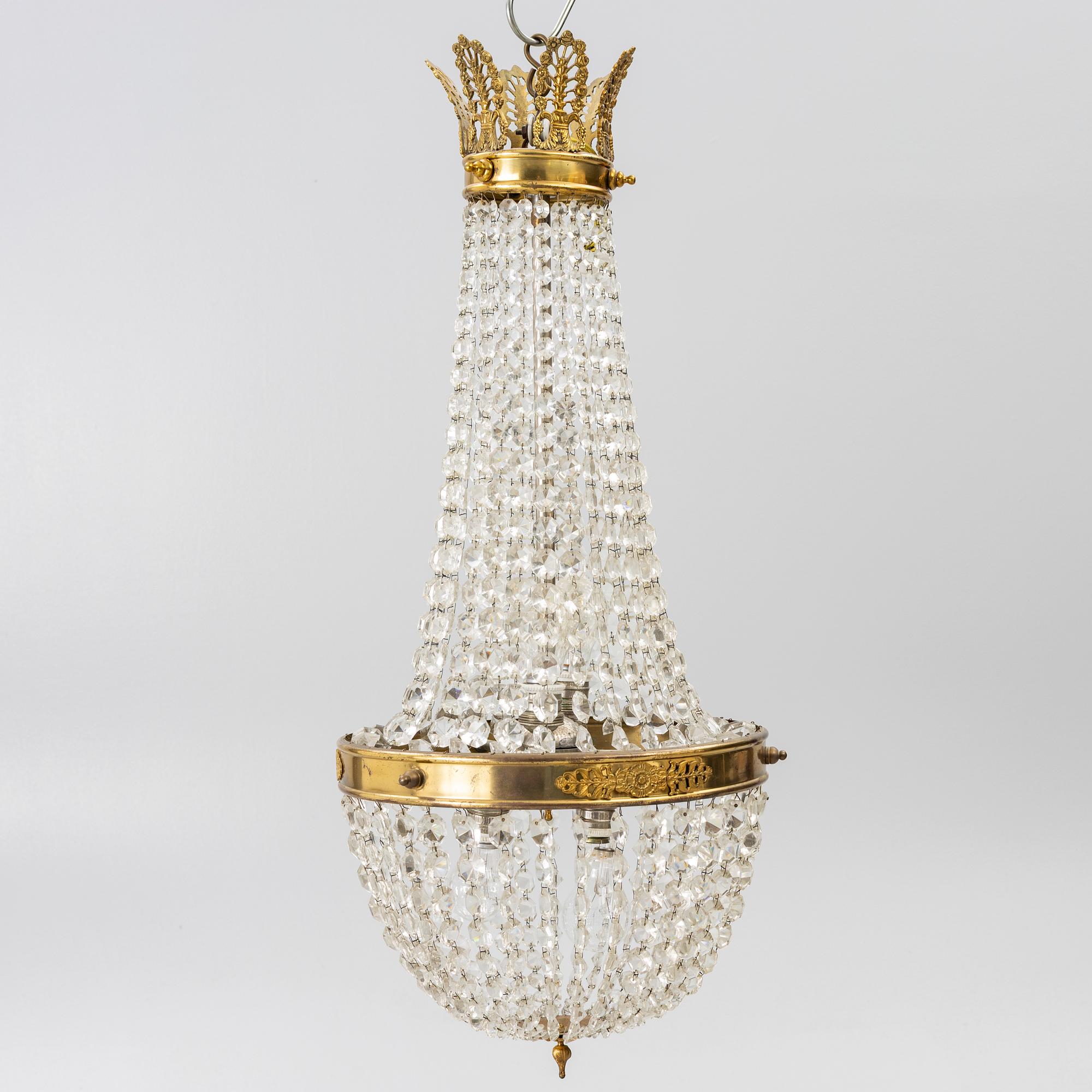 Chandelier, first half of the 20th century.