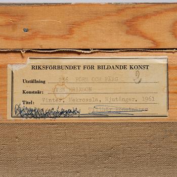 Sven X:et Erixson, "Vinter, Mekrossla, Njutånger".