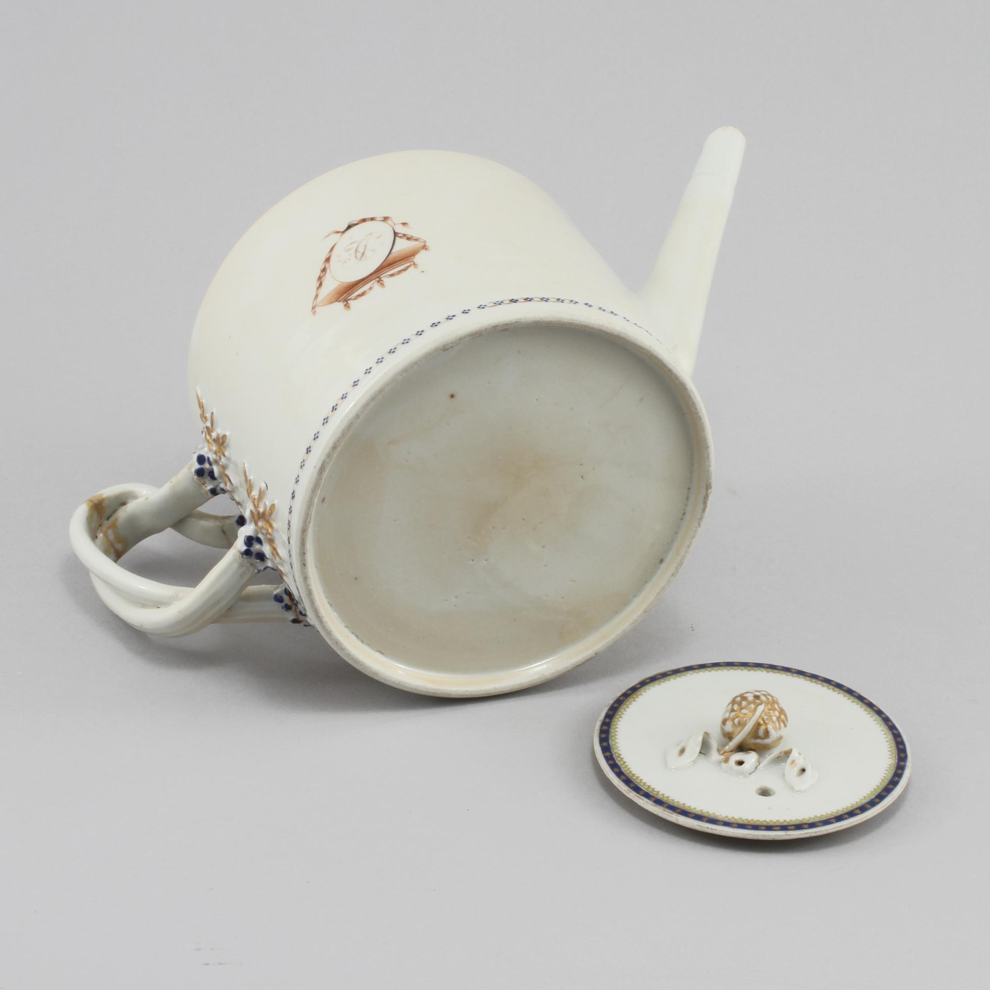 TEKANNA, porslin, Kina, 1700-tal.
