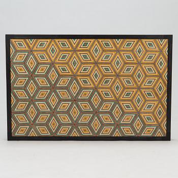 A 'Diagonal Box' coffee table, signed.