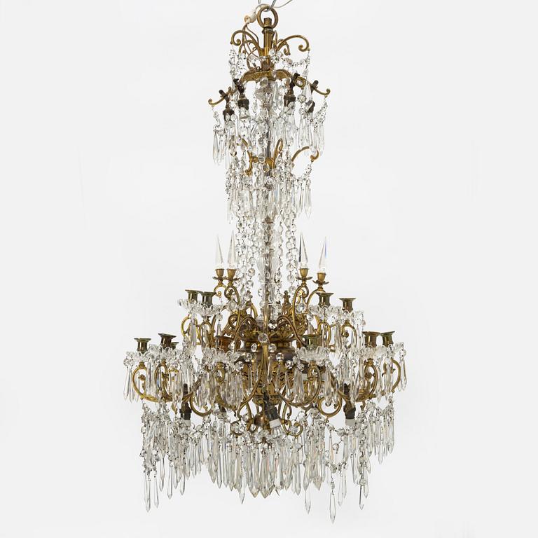 Ljuskrona, oskariansk, 1800-talets slut.