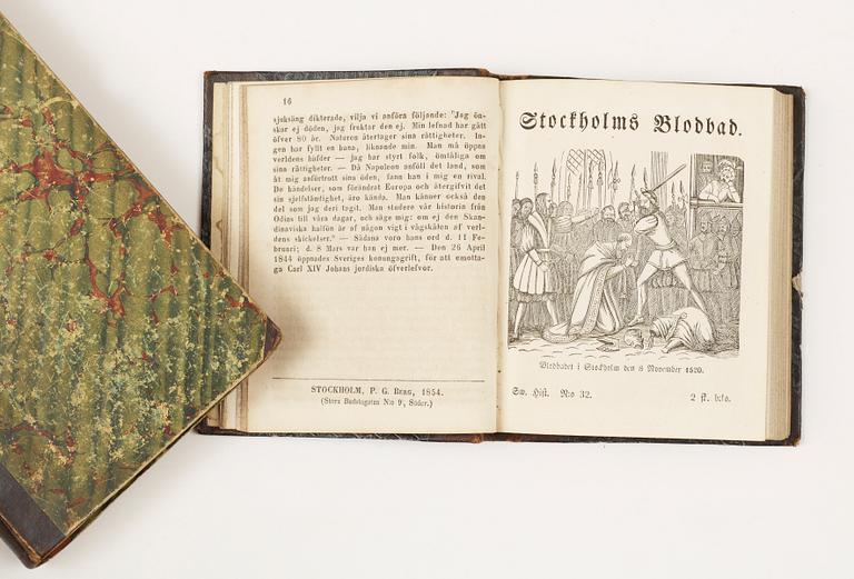 BOKPARTI OM HISTORIA, 27 vol, bla "Utkast till Helsinglands och Helsinge...Regemente.." av CP. Ström, Stockholm 1828.