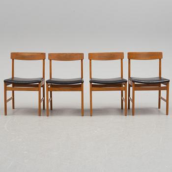 4 swedish 1960's teak chairs.