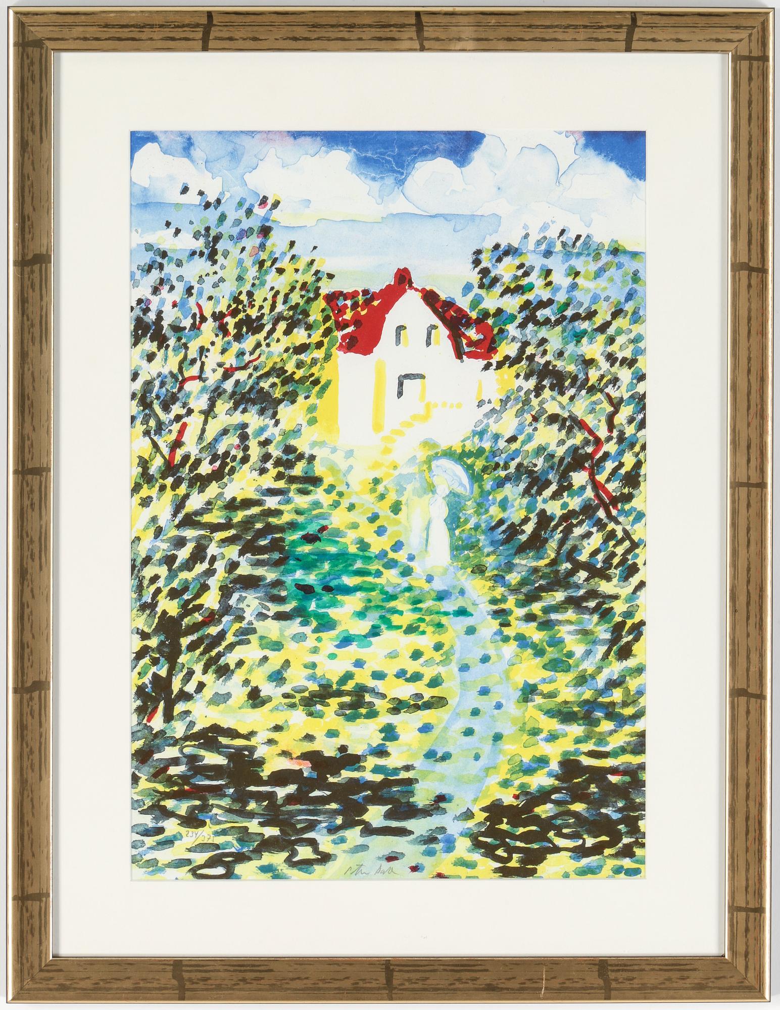PETER DAHL, färglitografi, signerad och numrerad 234/375.