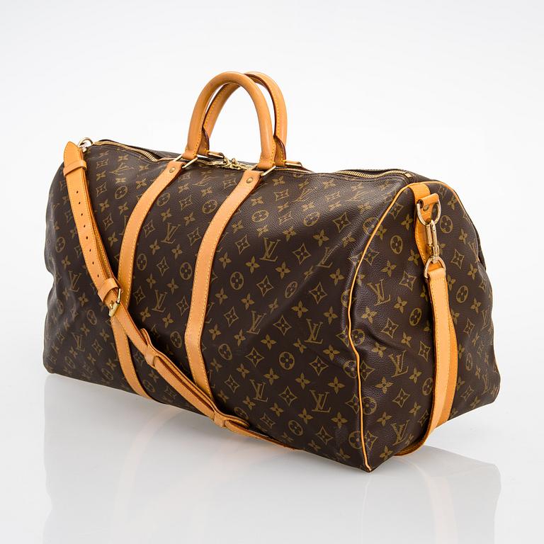 Louis Vuitton, A Monogram canvas 'Keepall 55 bandoulière' Bag.
