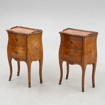 A pair of Chests of drawers, Louis XIV, probably Italy, mid-18th century.