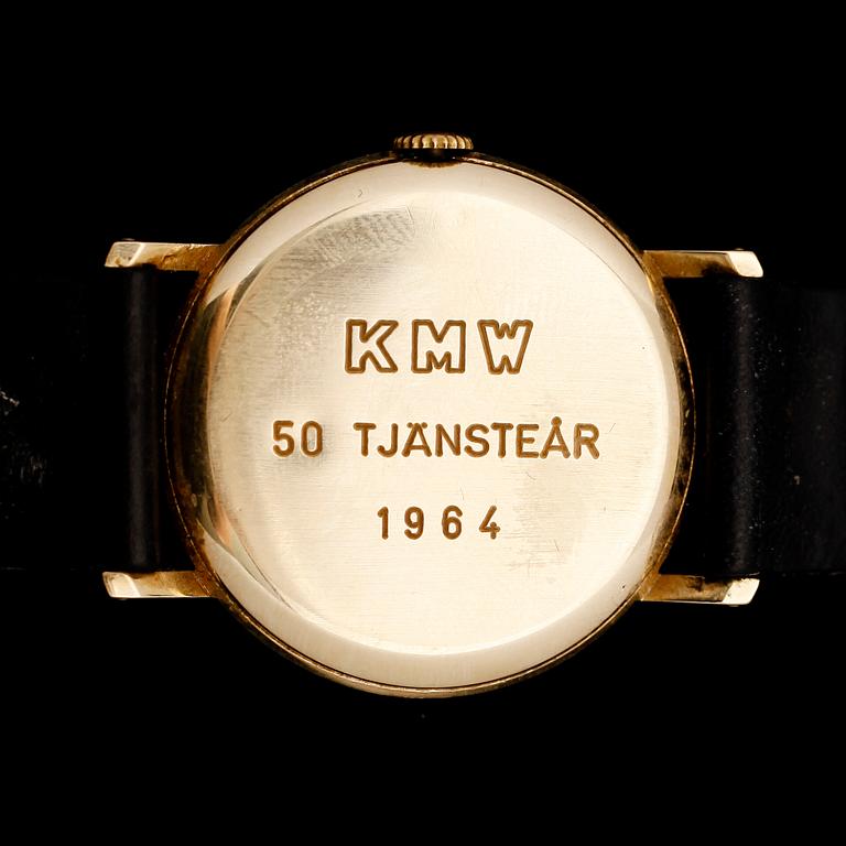 ARMBANDSUR, 18 k guld, Movado, 1960-tal.