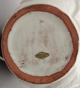 BORDSLAMPA, glaserat lergods, Anna-Lisa Thomson, Upsala Ekeby, 1900-talets mitt.