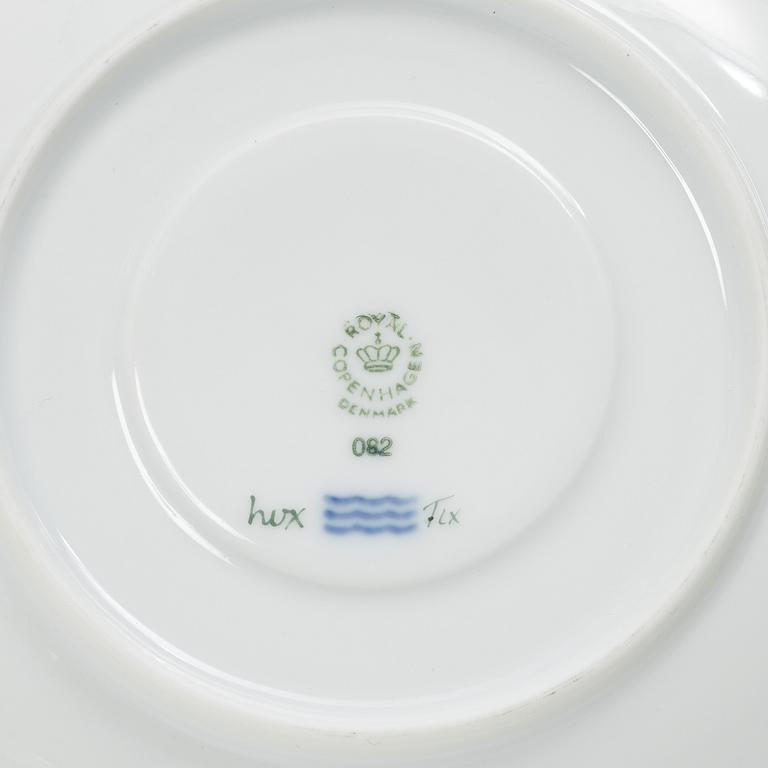 Royal Copenhagen, a 'Flora Danica' tea cup and saucer, Royal Copenhagen, Denmark, 1953.