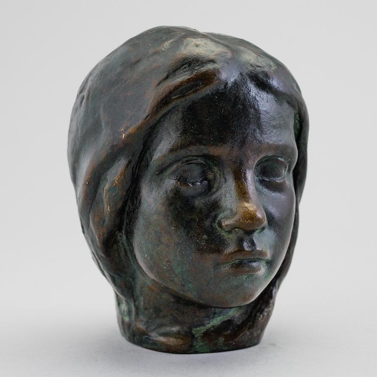 JOHANNES COLLIN, bronze scupture, signed and dated 1916.