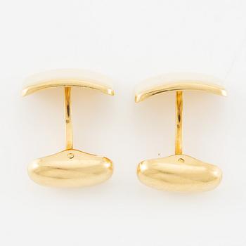 Manschettknappar, ett par, Victor Mayer, 18K guld.