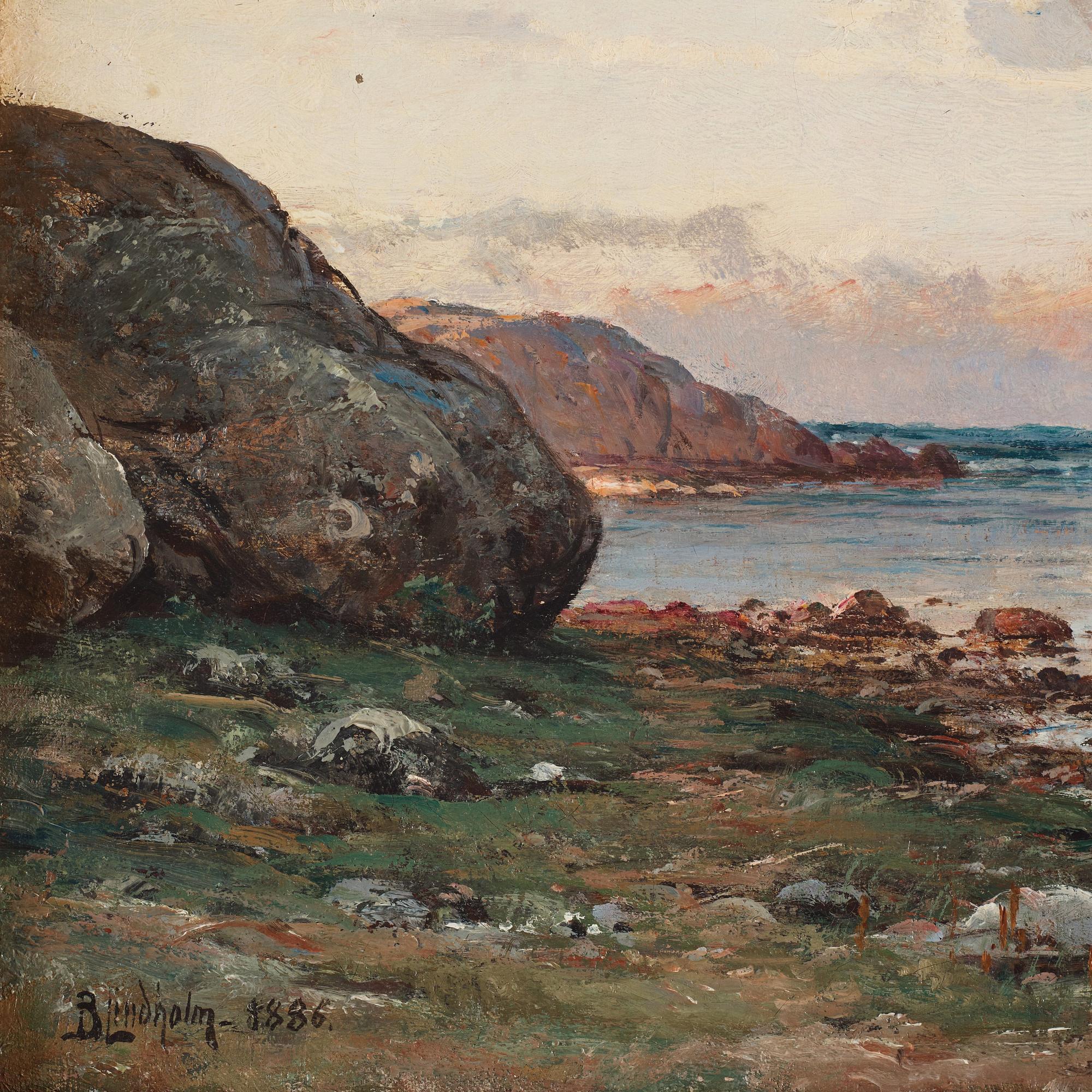 Berndt Lindholm, 'Solnedgång i Bohuslän' (Sunset Bohuslän).