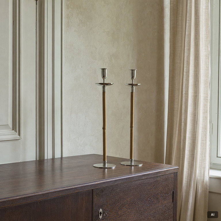 Josef Frank, Candlesticks, a pair, Firma Svenskt Tenn, 2012.