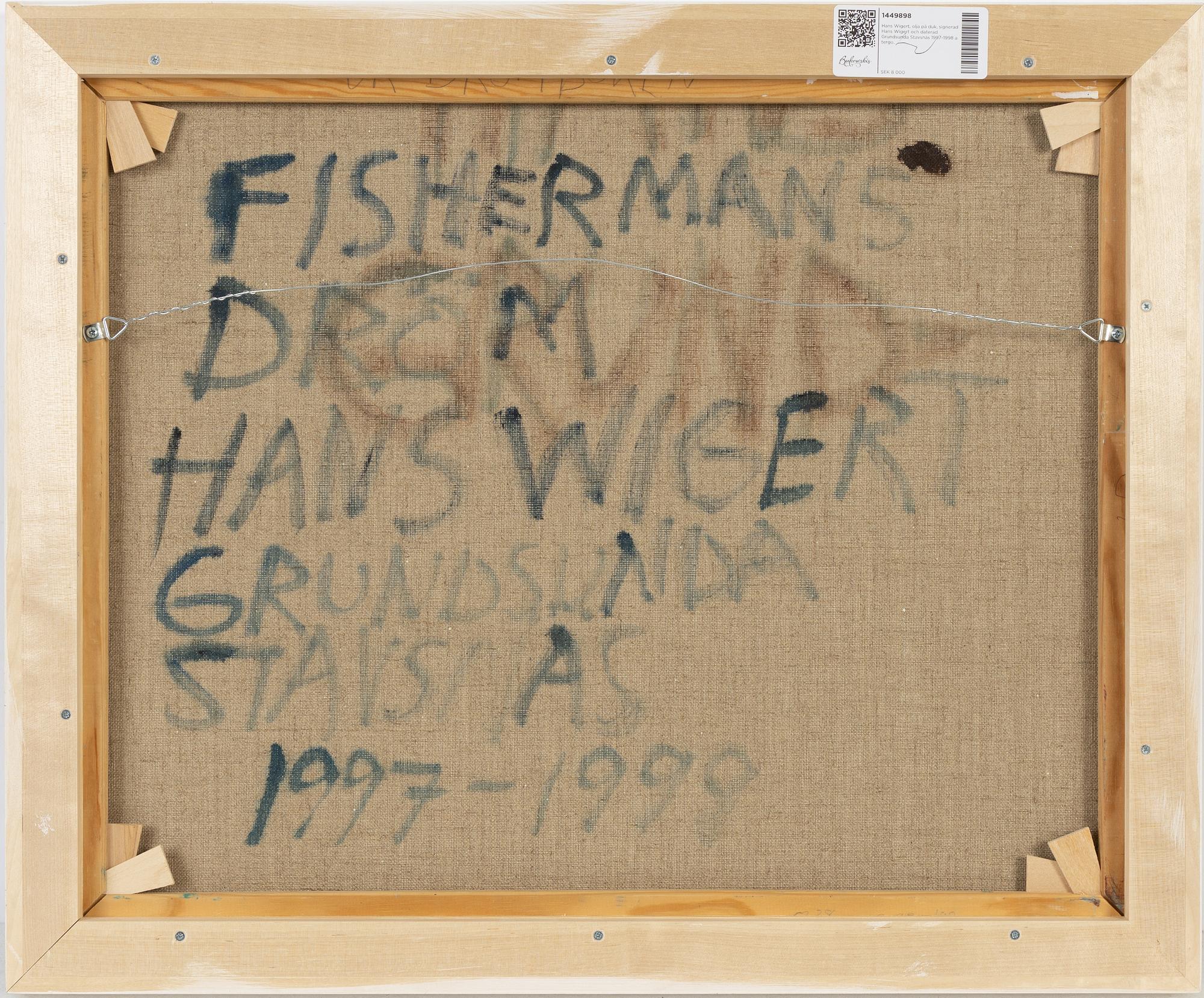 Hans Wigert, olja på duk, signerad och daterad a tergo.