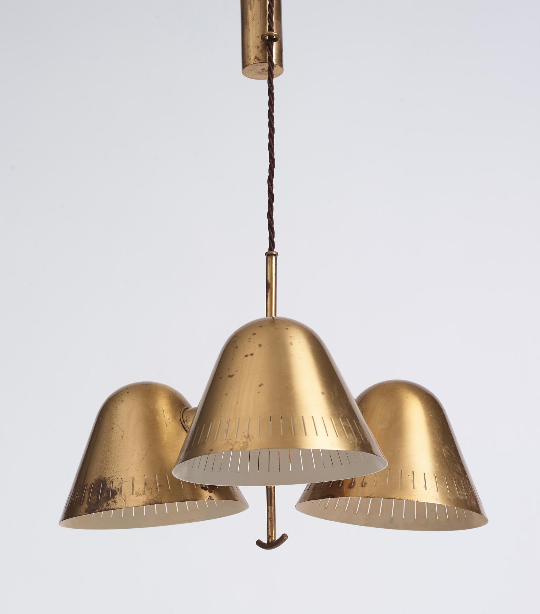 Harald Notini, taklampa, modell "11848", Arvid Böhlmarks Lampfabrik, 1940-tal.
