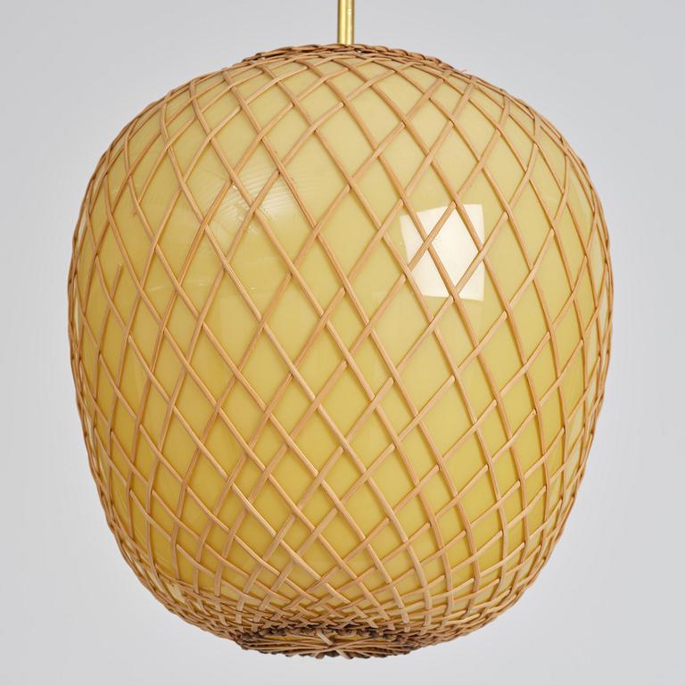 Swedish Modern, a pair of ceiling lamps, 1940s.