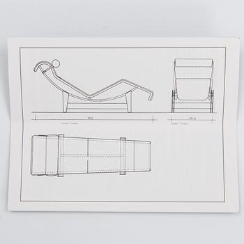 Le Corbusier, LC4 Chaise Longue, Cassina, Italy, numbered 71801, design Pierre Jeanneret and Charlotte Perriand.