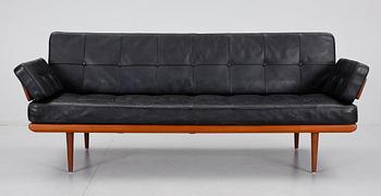 SOFFA, skinnplymåer,Peter Hvidt och Orla Moelgaard-Nielsen för France & Son, Danmark, 1950-60-tal.