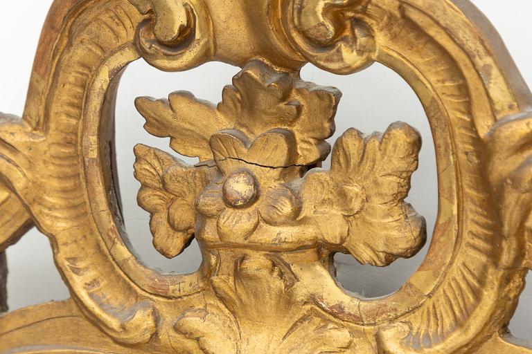 Niclas Meunier, Spegel, av Nils Meunier (mästare i Stockholm 1754-97, kunglig hovspegelmakare 1769). Rokoko.