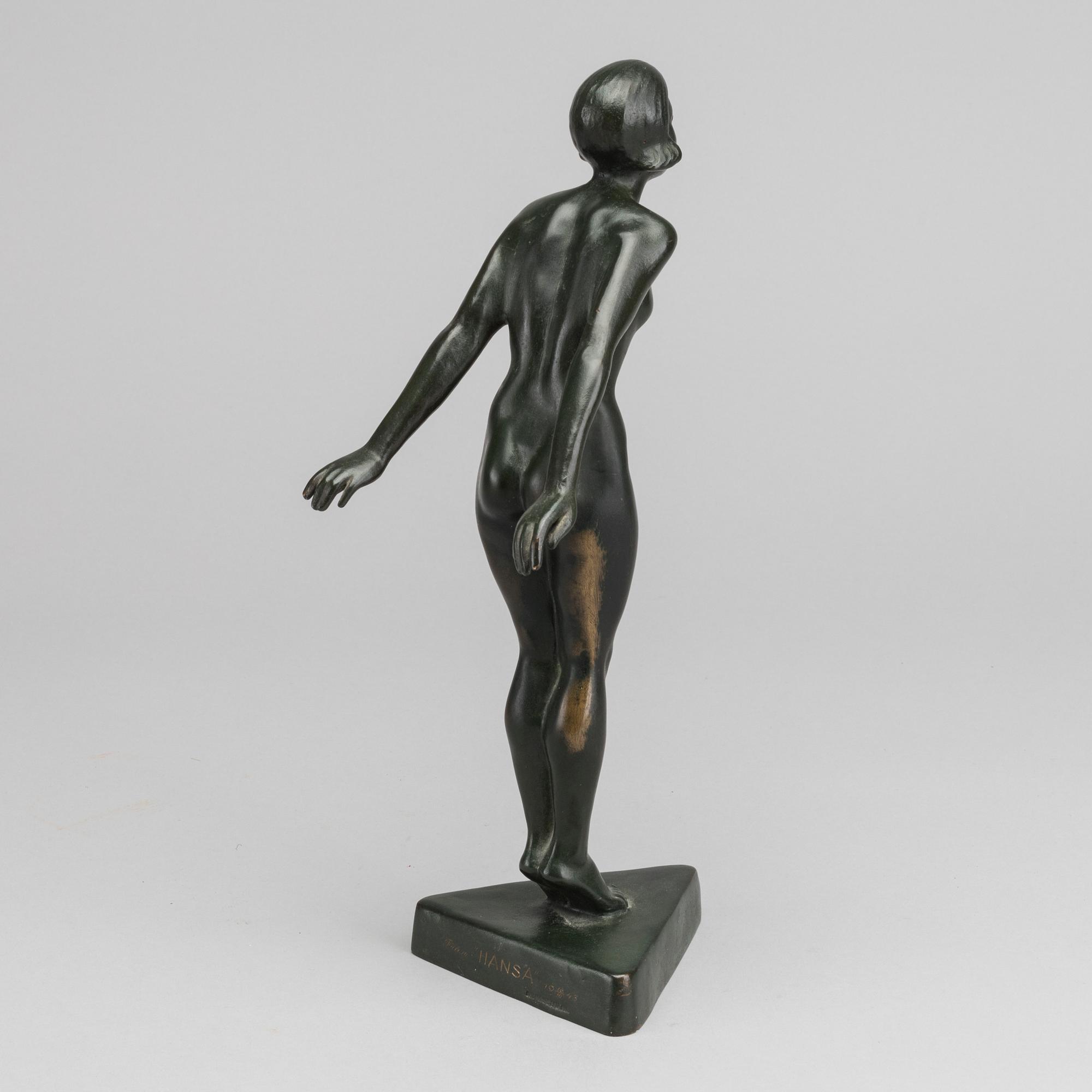 CARIN NILSON, skulptur signerad och daterad 1930.