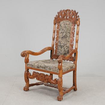 KARMSTOL, barockstil, 1800-tal.