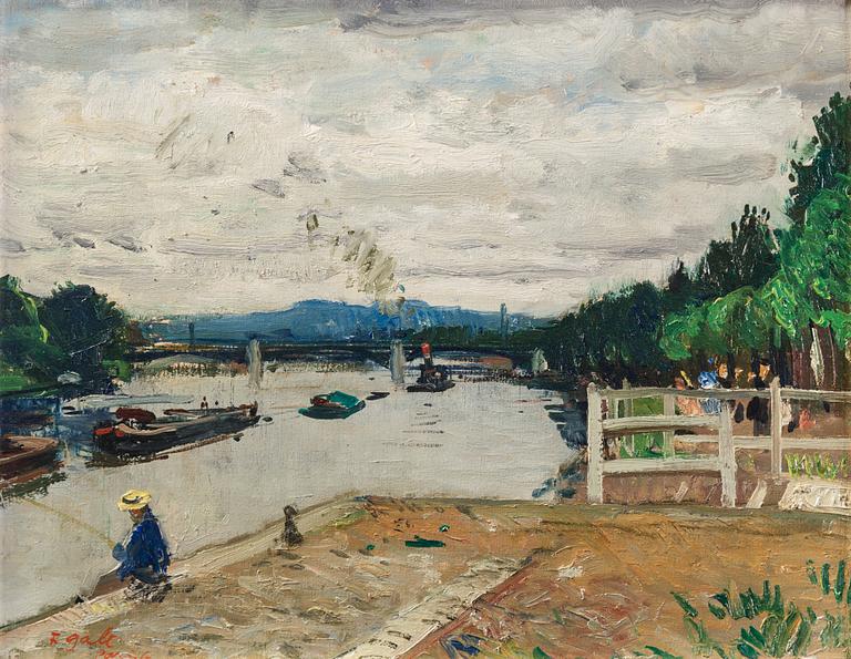Francois Gall, Fishing by the Seine.