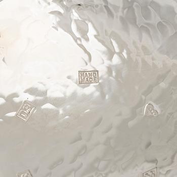 A sterling silver and enamel bowl, maker's mark of A. Tillander, Helsinki 2005.