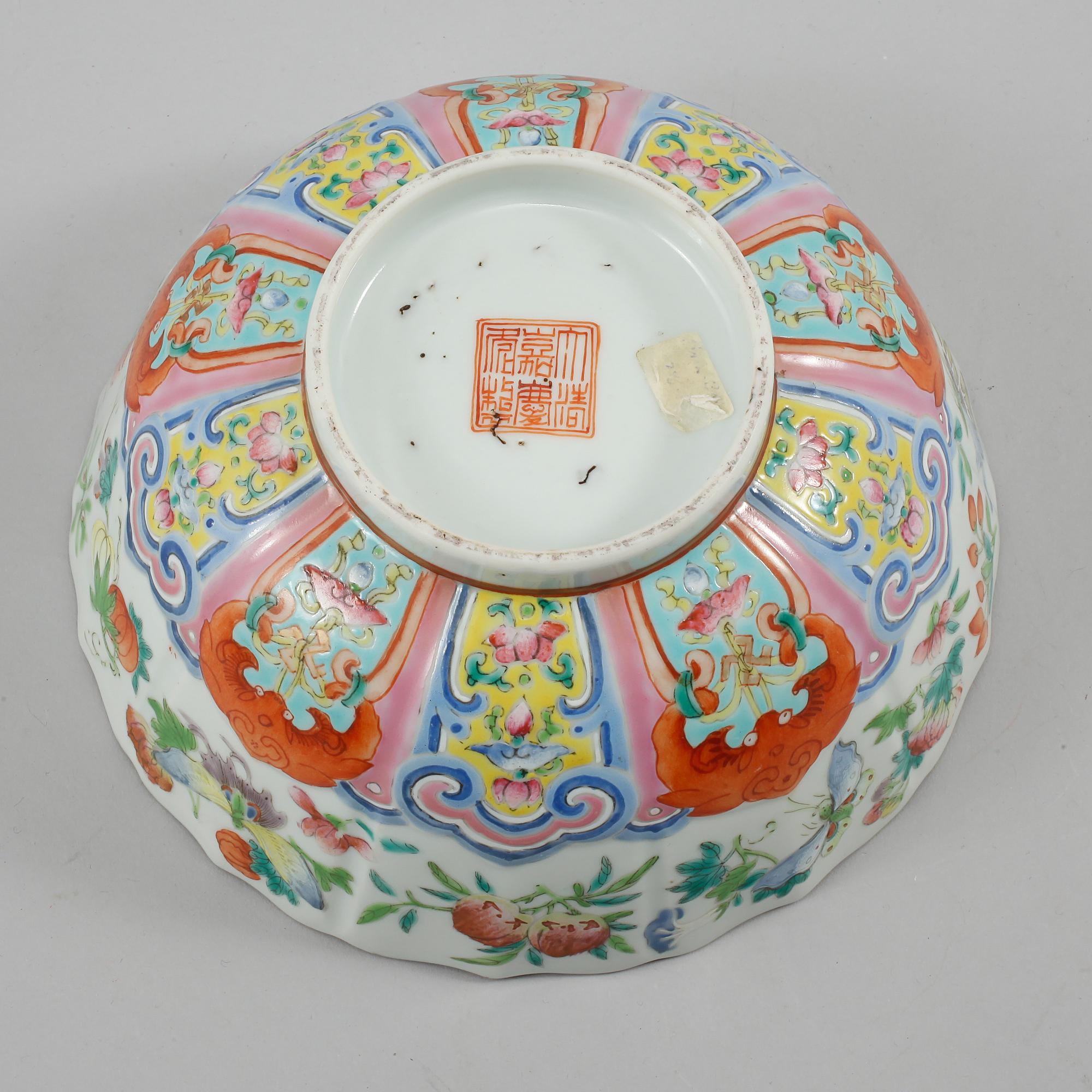 SKÅL, porslin, Kina, 1800/1900-tal.