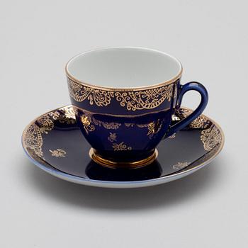 KAFFE- / TESERVIS, porslin, Sovjetunion, 1900-talets slut.