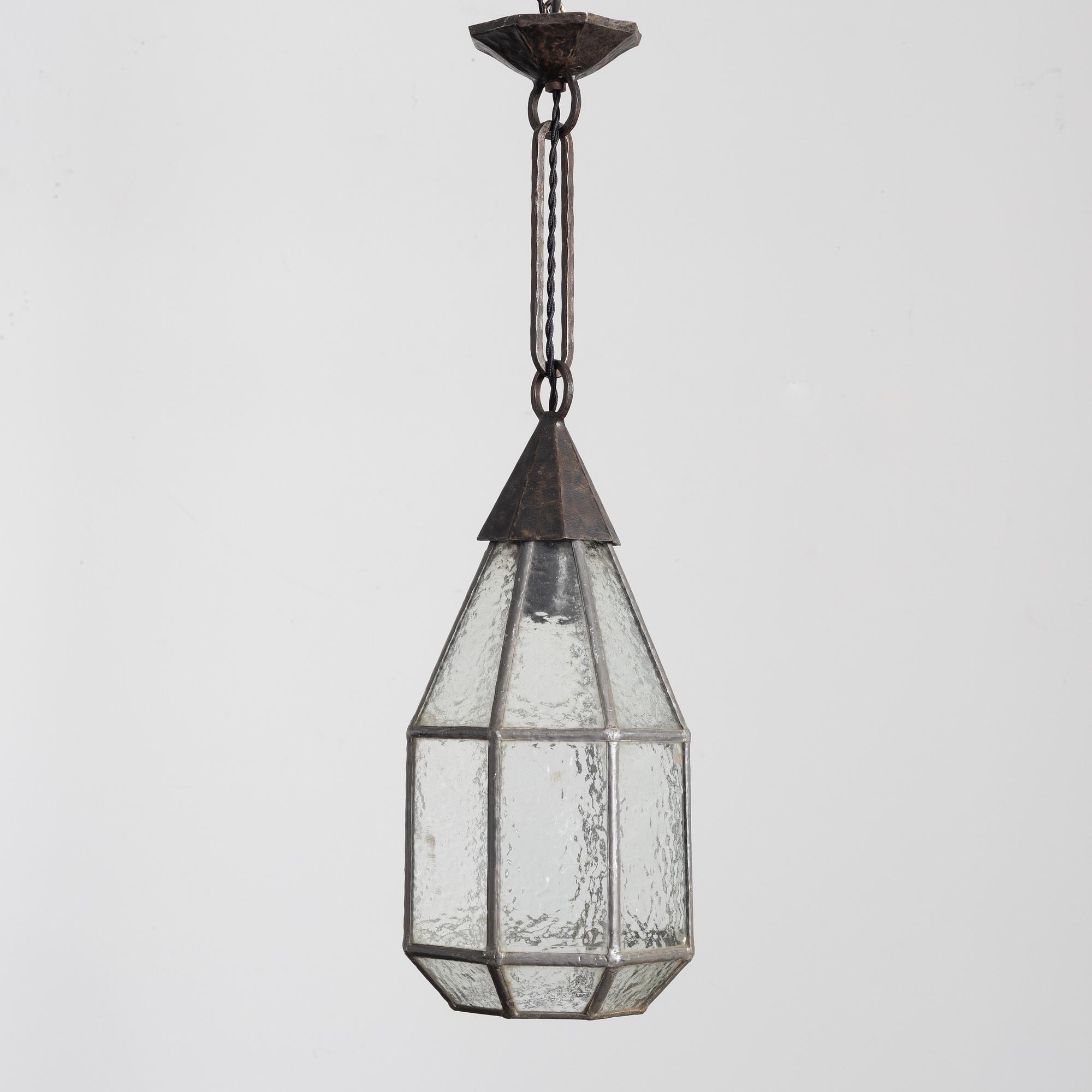 Harald Notini, a model "5994" ceiling lamp, Arvid Böhlmarks Lampfabrik, Stockholm, 1920s-30s.