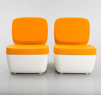 MARC NEWSON, fåtöljer, ett par, "Nimrod", Magis, Italien, 2000-tal.