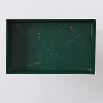 Josef Frank, a rare flower table with green lacquered box model B 2084, Firma Svenskt Tenn, 1950-60s.